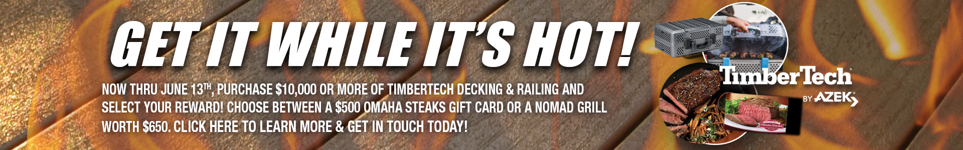 TimberTech decking promotion