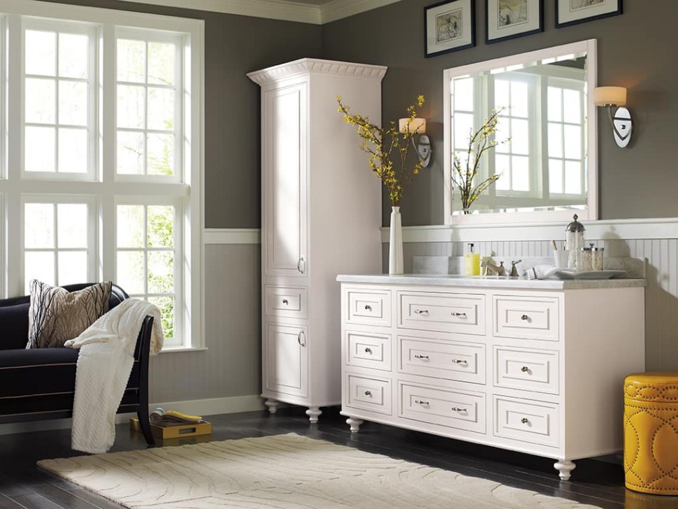 omega passage bathroom cabinetry